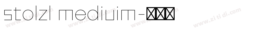 stolzl mediuim字体转换